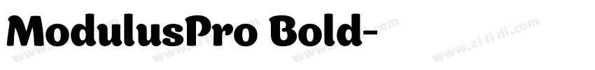 ModulusPro Bold字体转换